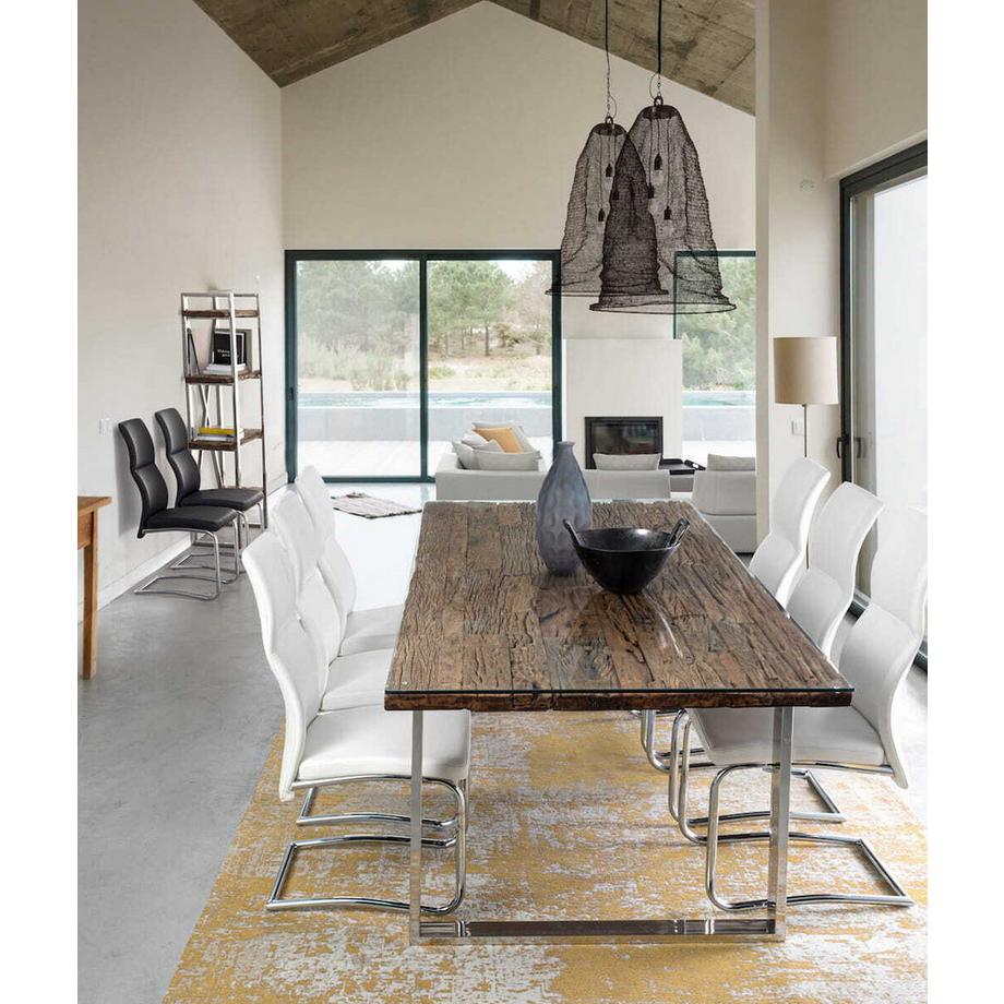 mutoni Massivholztisch mit Glas Stanton 220x100  