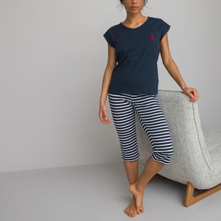 La Redoute Collections  Kurzer Pyjama aus Baumwoll-Jersey 