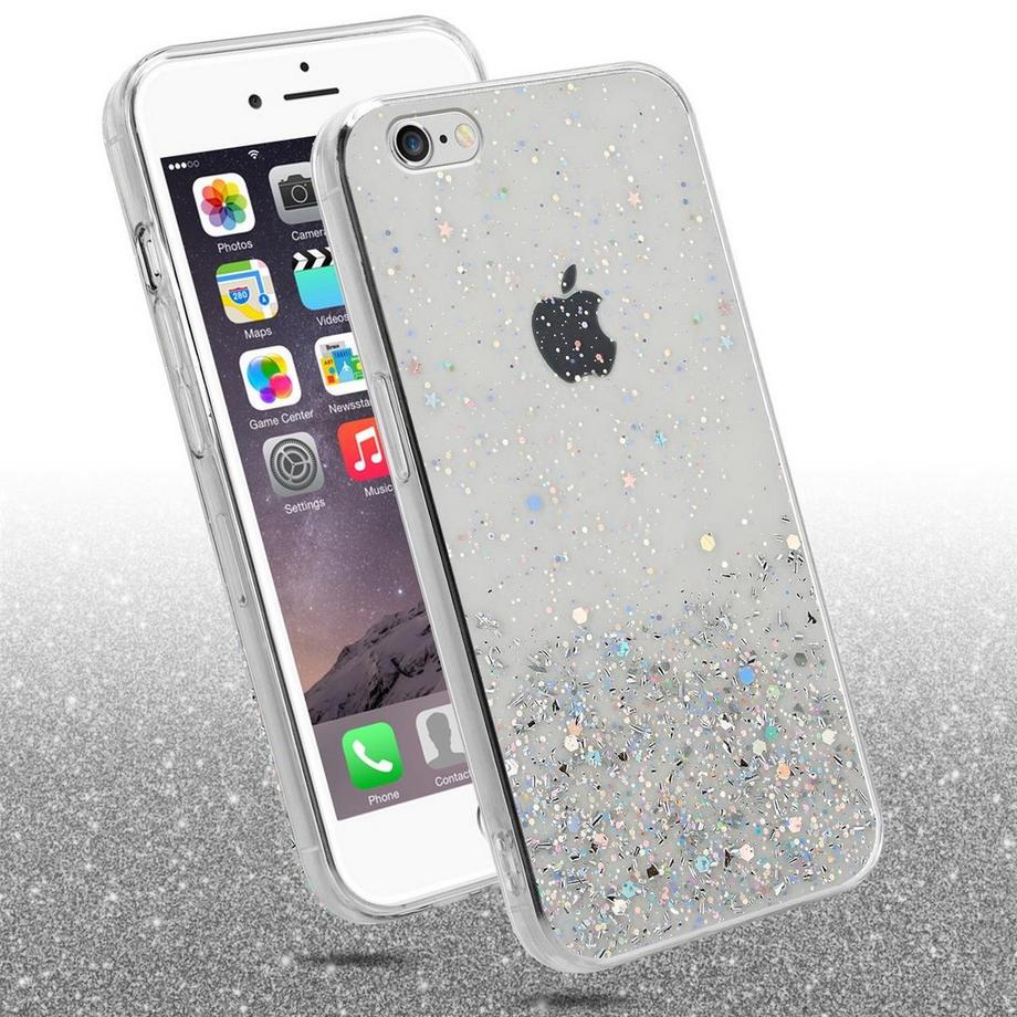 Cadorabo  Housse compatible avec Apple iPhone 6 PLUS / 6S PLUS - Coque de protection en silicone TPU flexible avec paillettes scintillantes 