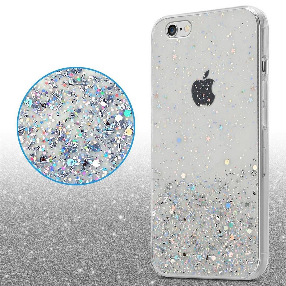 Cadorabo  Housse compatible avec Apple iPhone 6 PLUS / 6S PLUS - Coque de protection en silicone TPU flexible avec paillettes scintillantes 