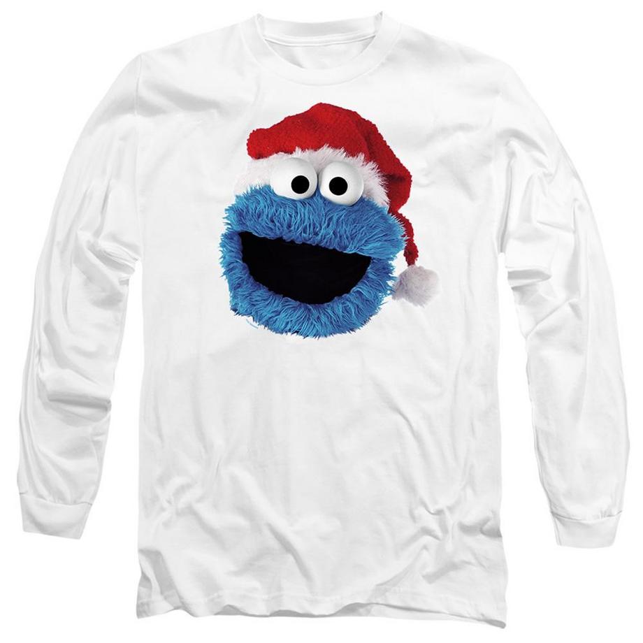T-ShirtManches Longues Noël Motif Macaron Le Glouton Motiftyle Bonnet Du Père Noël