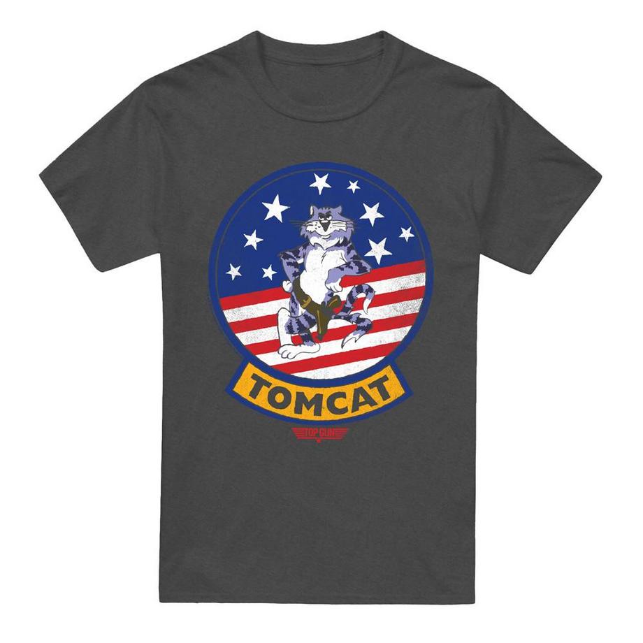 Top Gun Tomcat Bedrucktes Kurzarm T-Shirt  
