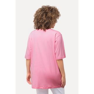 Ulla Popken  T-shirt dalle linee morbide con scollo a V e mezze maniche 