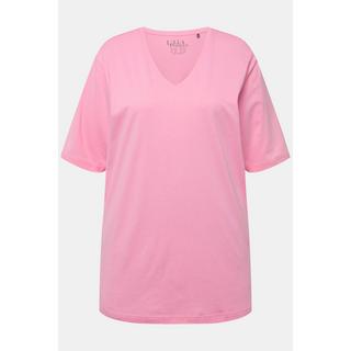 Ulla Popken  T-shirt dalle linee morbide con scollo a V e mezze maniche 