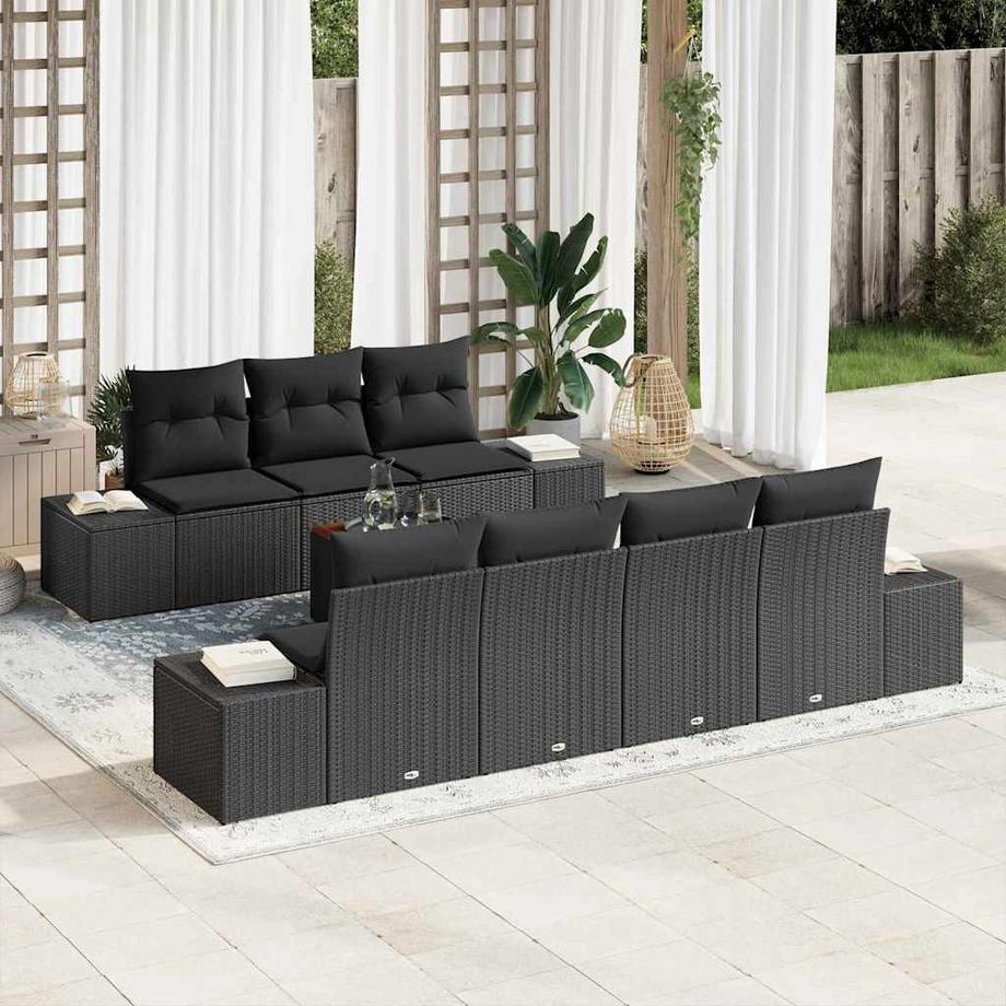 VidaXL Garten-sofa poly-rattan  