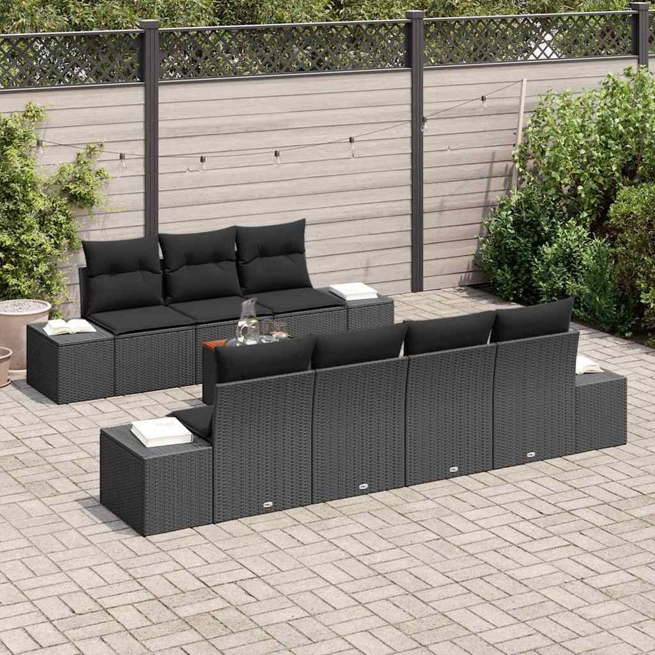 VidaXL Garten-sofa poly-rattan  