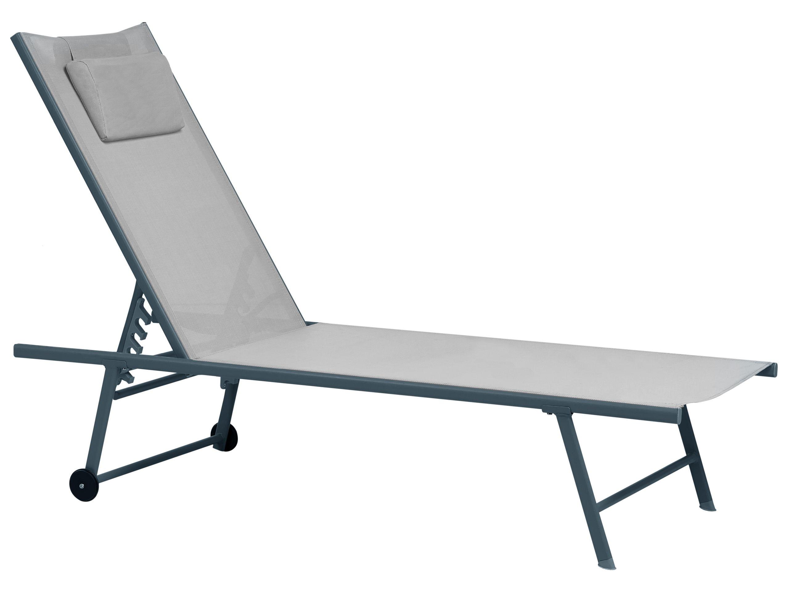 Beliani Gartenliege 2er Set aus Stahl Modern SORONI  