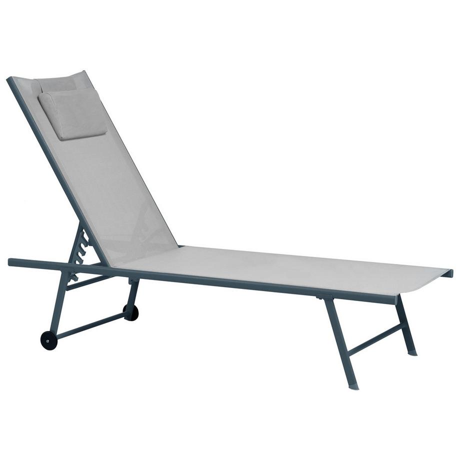 Beliani Gartenliege 2er Set aus Stahl Modern SORONI  