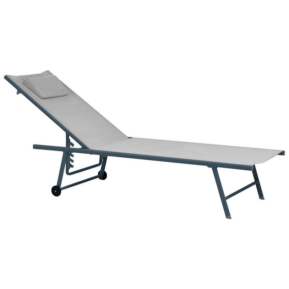 Gartenliege 2er Set aus Stahl Modern SORONI