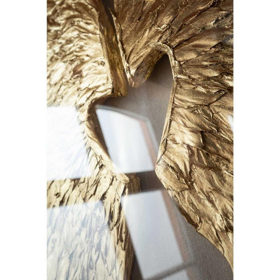 KARE Design Decorazione murale Wings Oro Bianco 120x120cm  