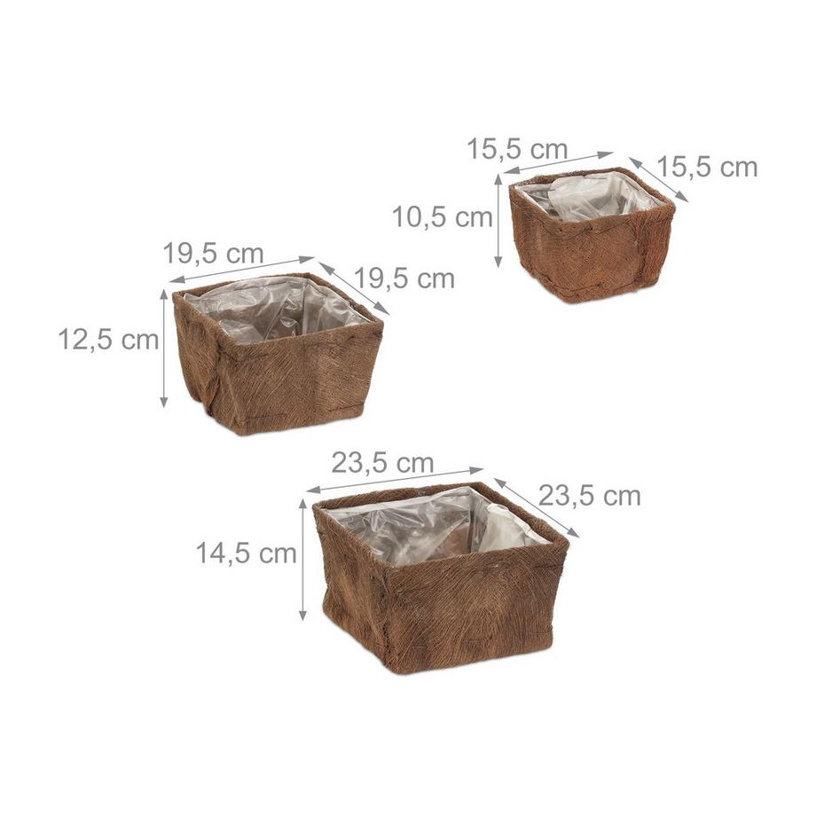 B2X Blumentopf - 3er-Set  