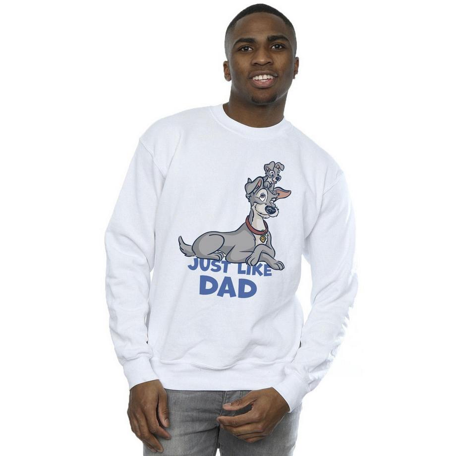 Disney Lady And The Tramp Just Like Dad Sweatshirt  