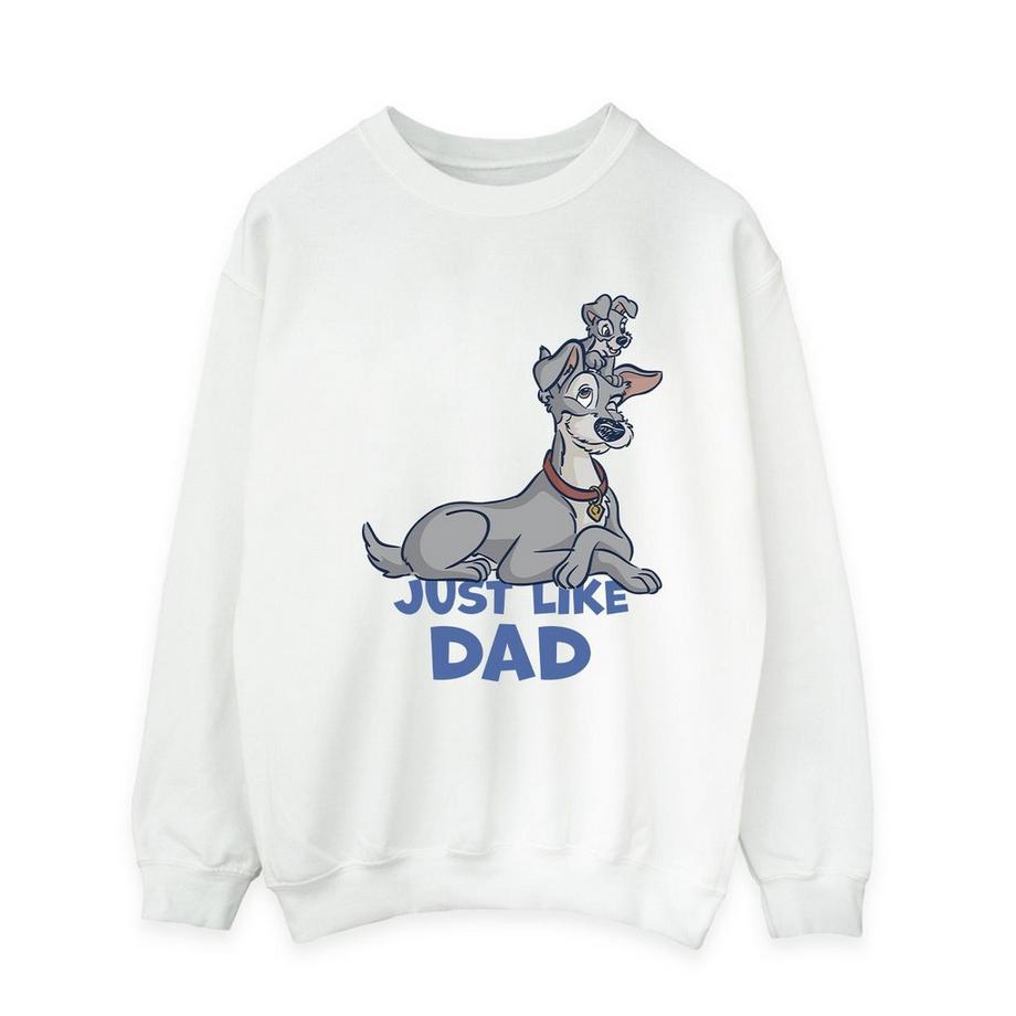 Disney Lady And The Tramp Just Like Dad Sweatshirt  