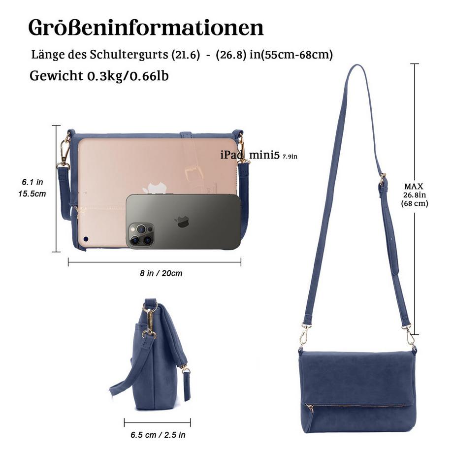Only-bags.store Kleine Handtasche Umhängetasche Umhängetasche aus PU-Leder  