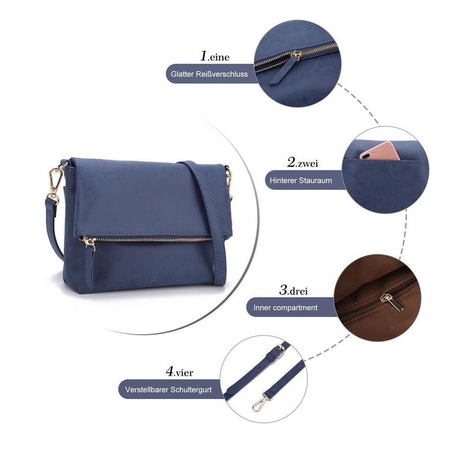 Only-bags.store Kleine Handtasche Umhängetasche Umhängetasche aus PU-Leder  