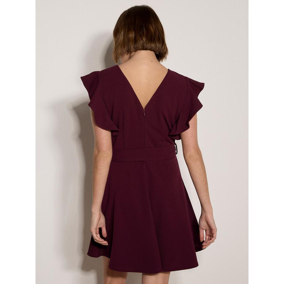 APRICOT Mini-Kleid aus Jersey-Crêpe mit Rüschenärmeln  