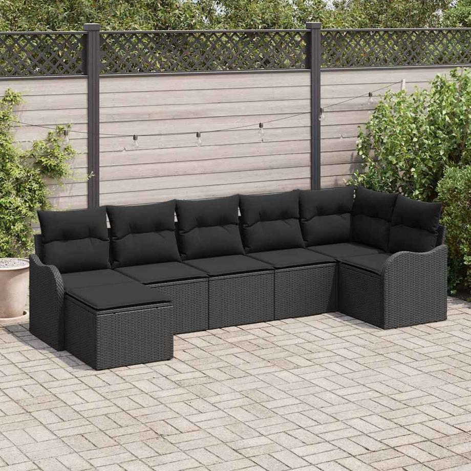 VidaXL Ensemble de canapé de jardin poly rattan  