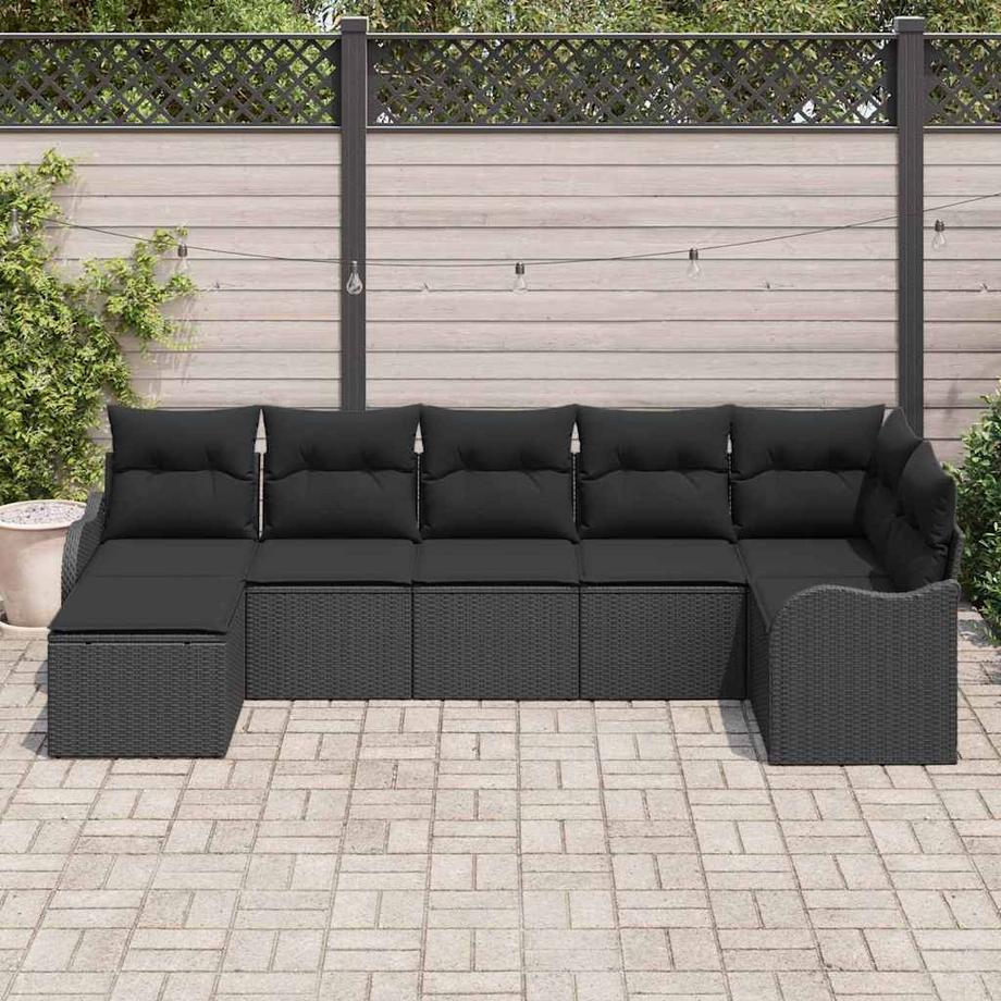 VidaXL Ensemble de canapé de jardin poly rattan  