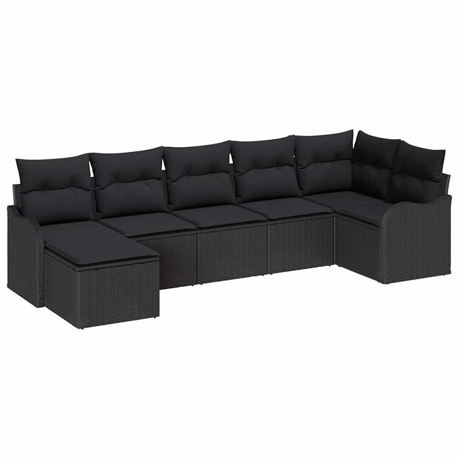 Ensemble de canapé de jardin poly rattan