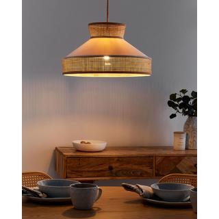 Beliani Lampe suspension en Rotin Boho BATALI  