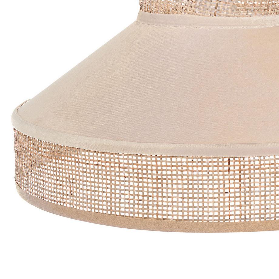 Beliani Hängelampe aus Rattan Rustikal BATALI  