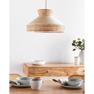 Beliani Lampe suspension en Rotin Boho BATALI  