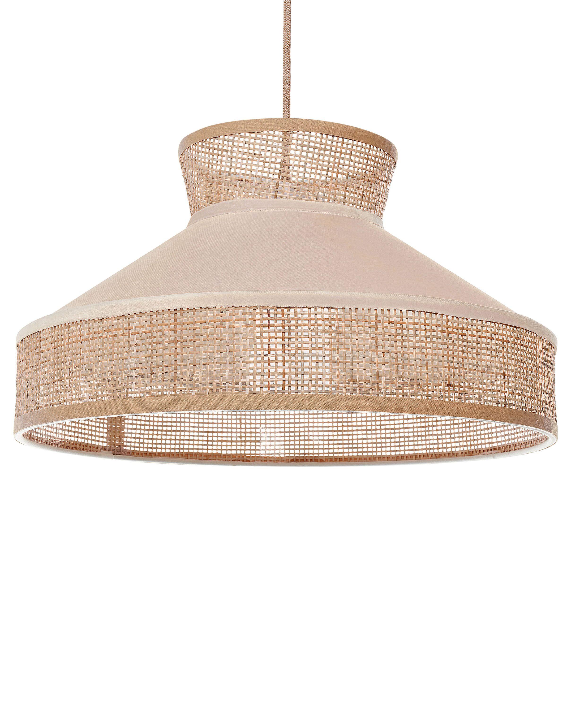 Beliani Lampe suspension en Rotin Boho BATALI  