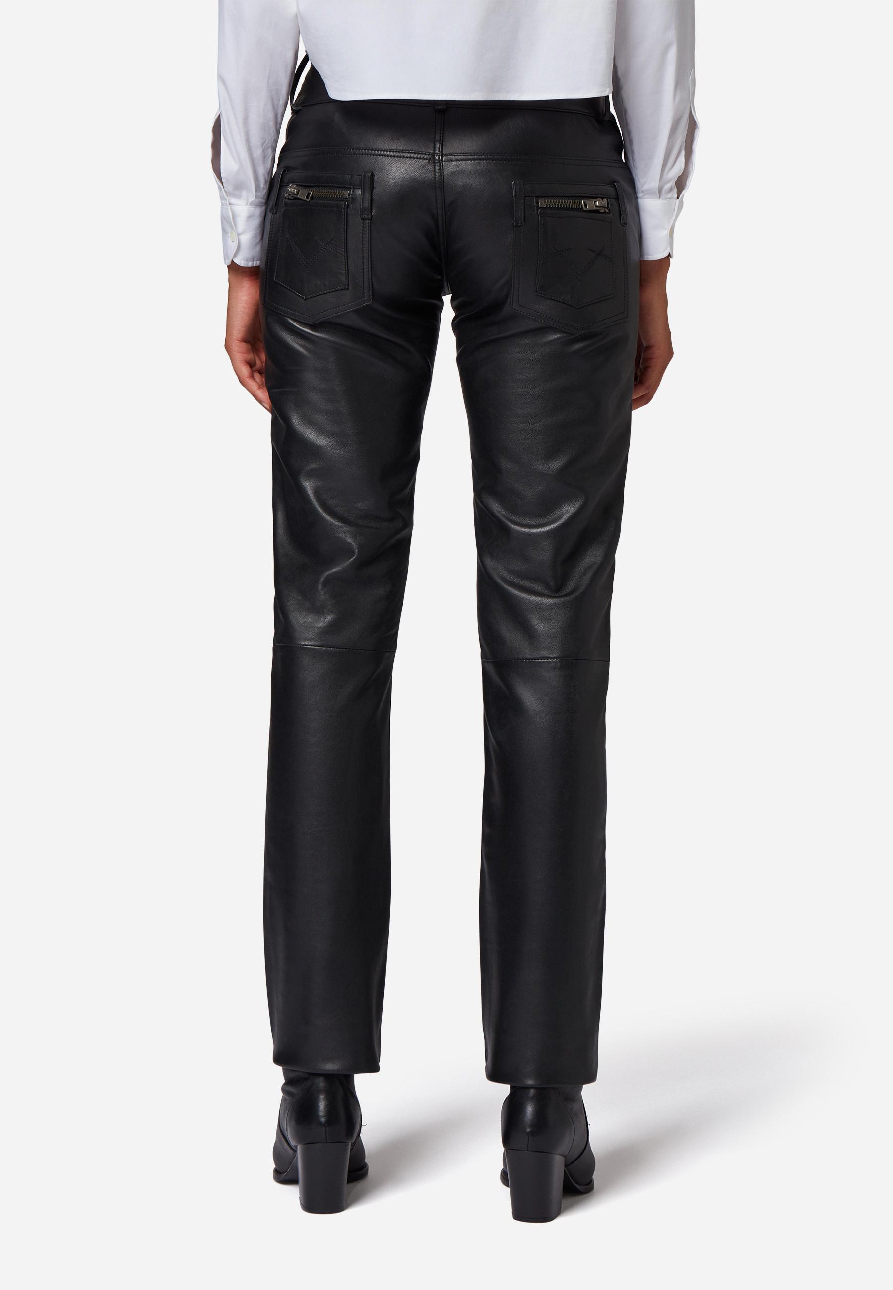 RICANO  Lederhose Skinny Pant, klassische Low-Waist 