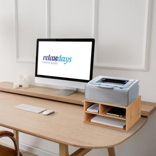 B2X Schreibtisch aus Bambus für Drucker  