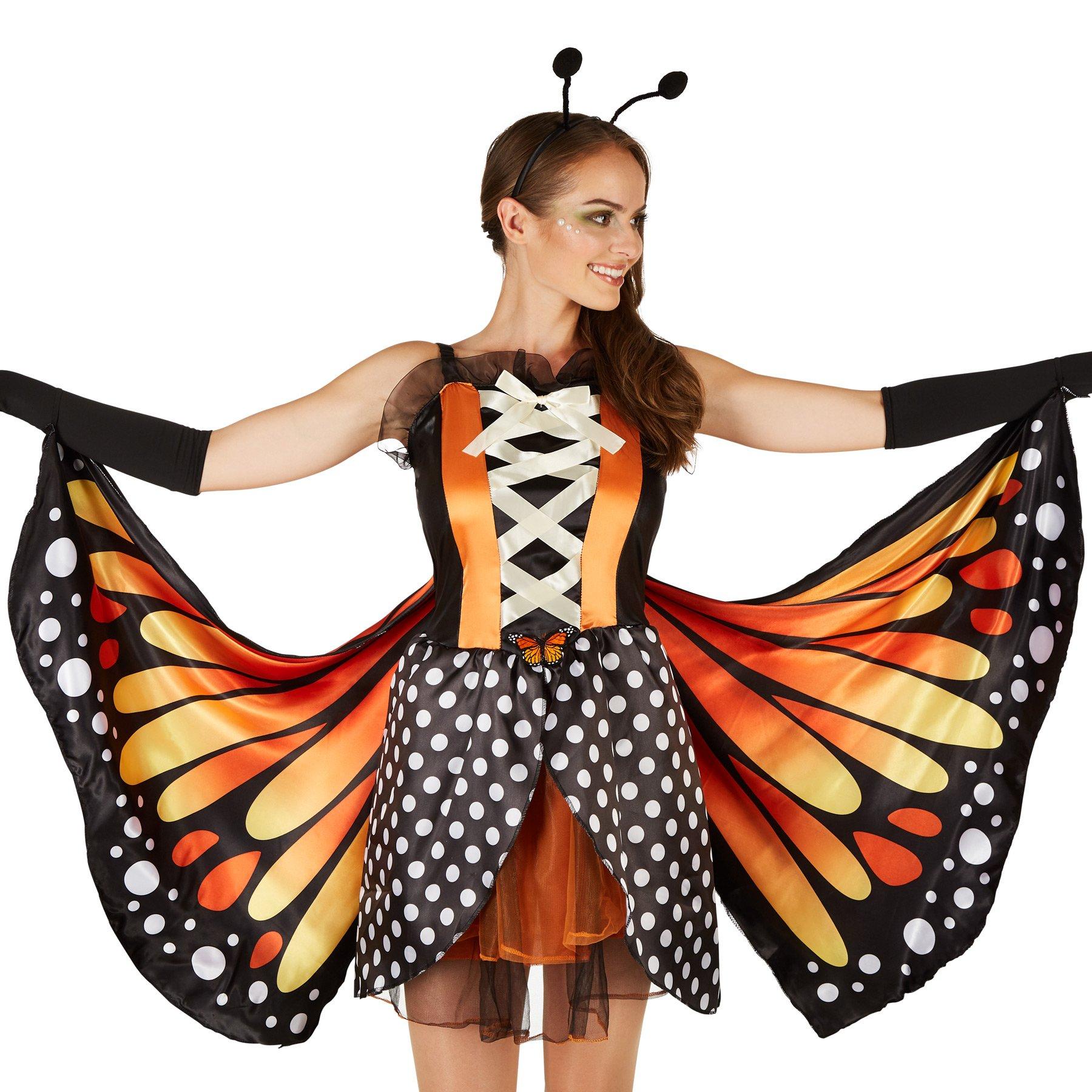 Tectake  Costume de papillon grand cuivré pour femme 