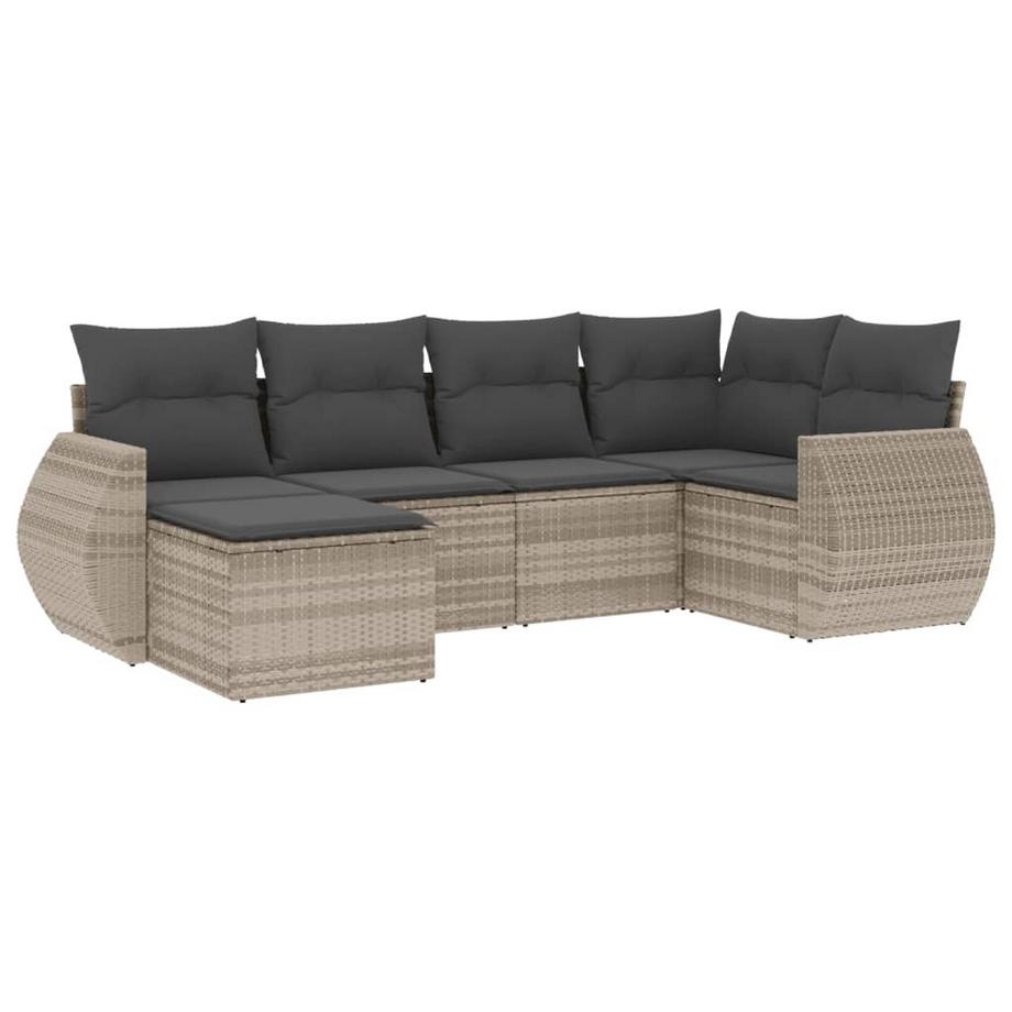 set divano da giardino Polirattan