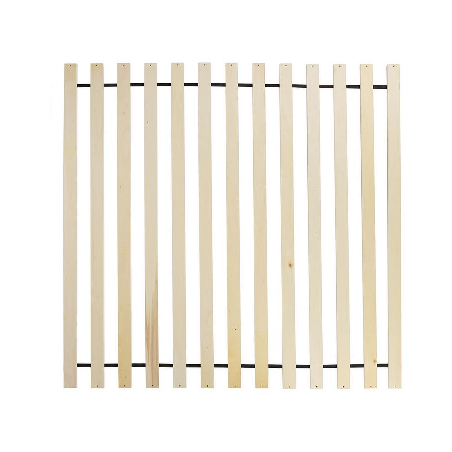 Beliani Lit sans tête de lit en Bois d'hévéa Minimaliste ANTRAS  