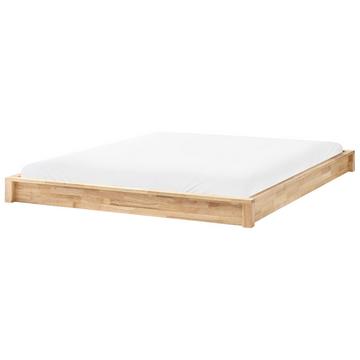 Lit sans tête de lit en Bois d'hévéa Minimaliste ANTRAS