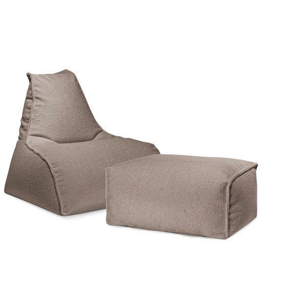 Pusku Pusku Sitzsack Jazz Woolly, taupe  