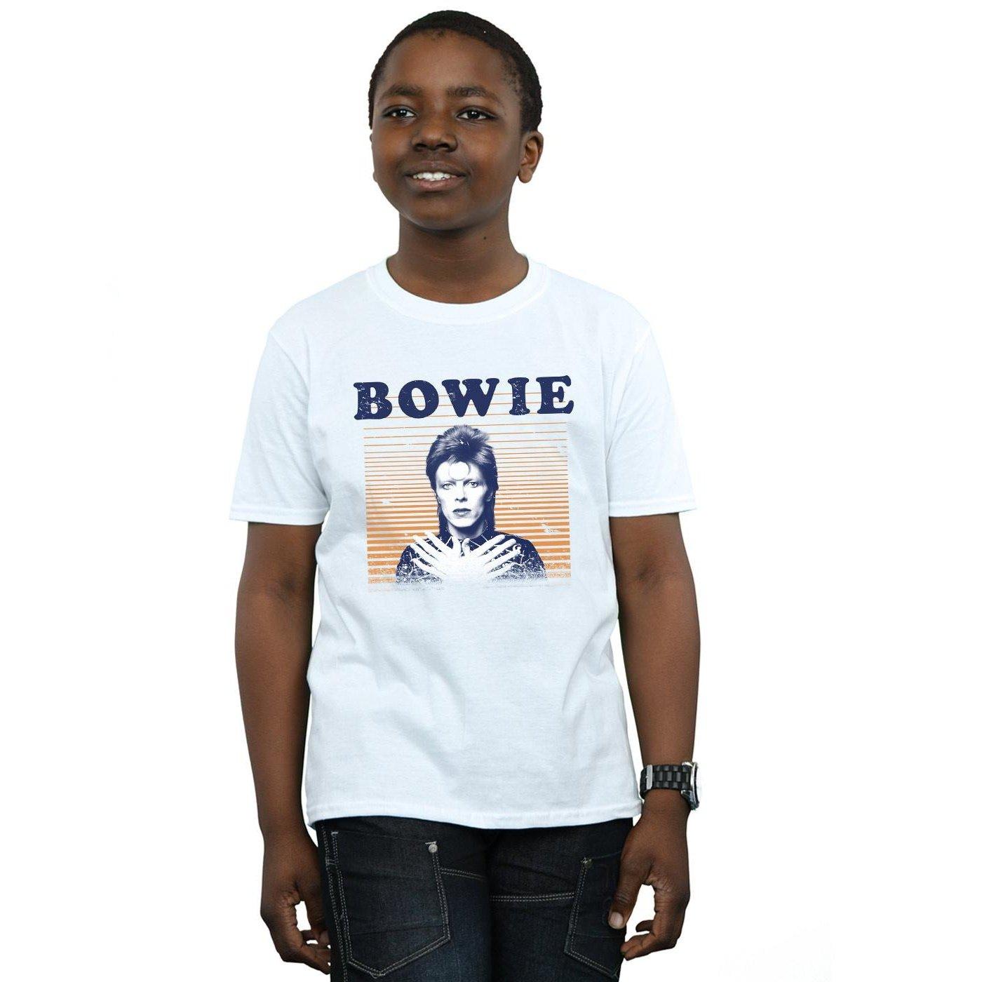 David Bowie  Orange Stripes TShirt 