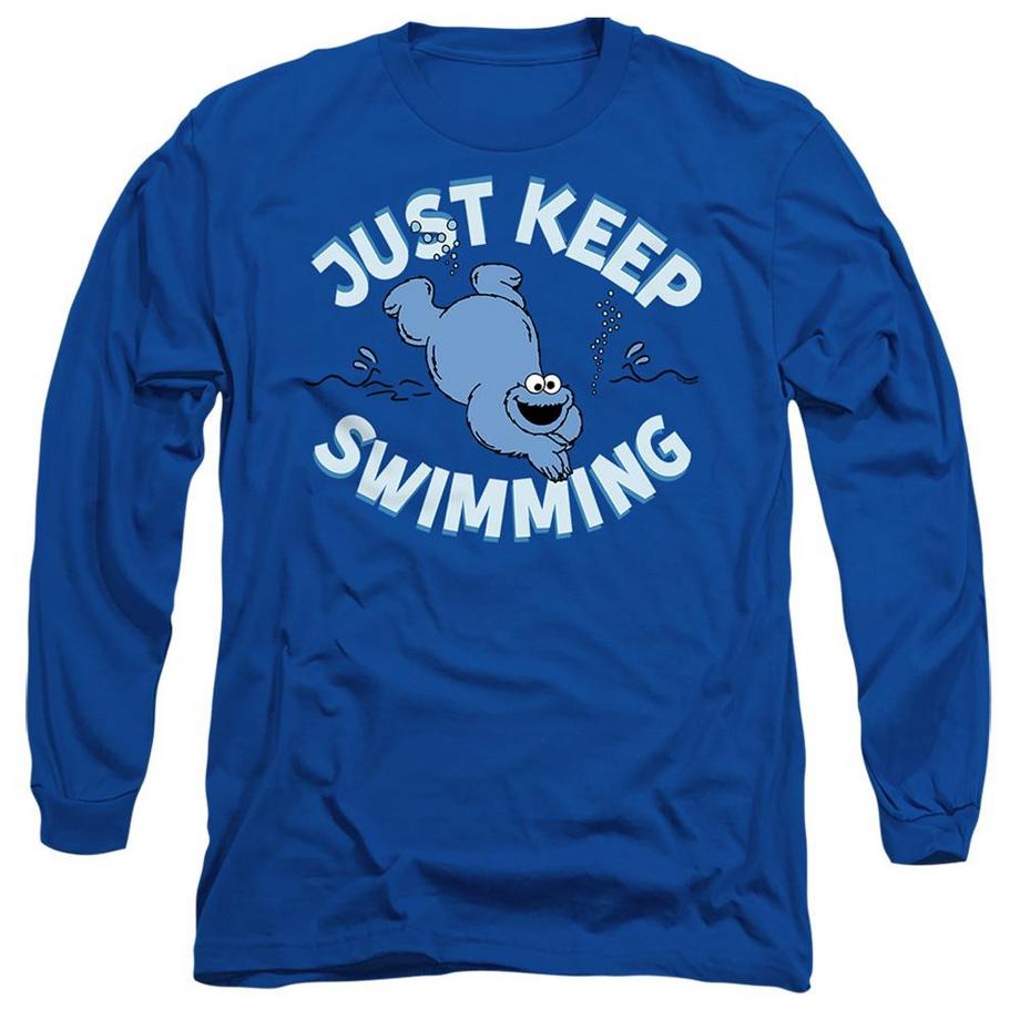 T-ShirtManches Longues Motif Macaron Le Glouton Just Keep Jumping