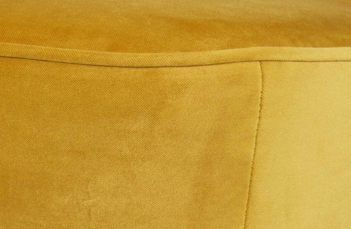 mutoni Tabouret Sara bas Velvet ocre  