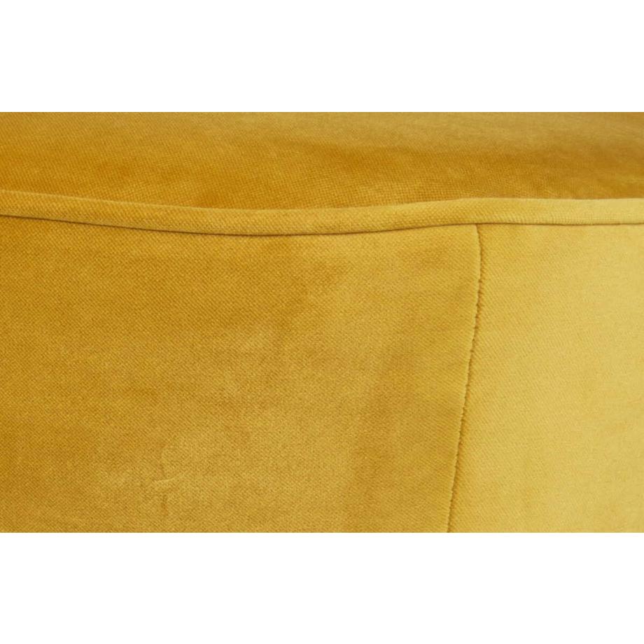 mutoni Tabouret Sara bas Velvet ocre  