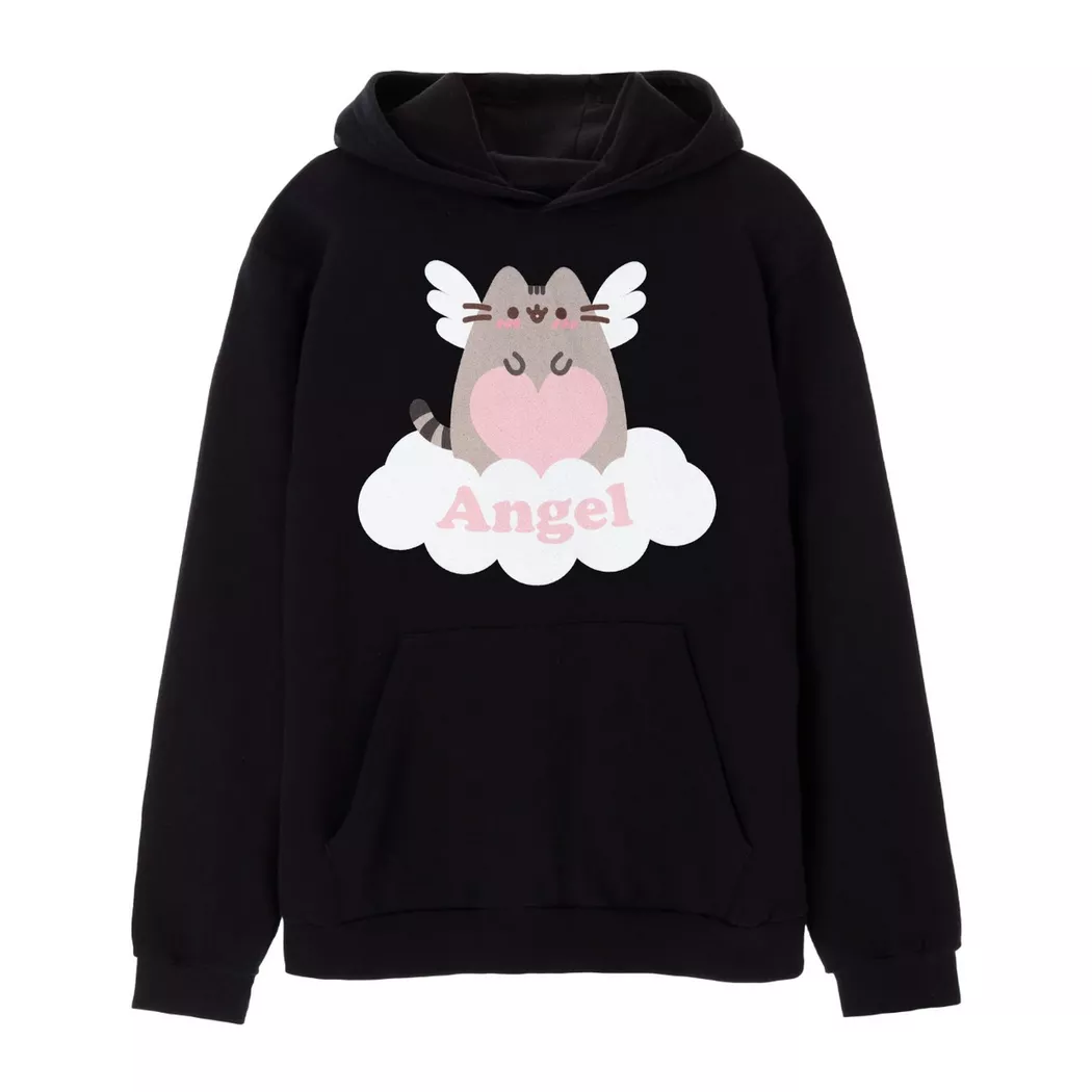 PUSHEEN - Kapuzenpullover, per donna, Nero, Größe M