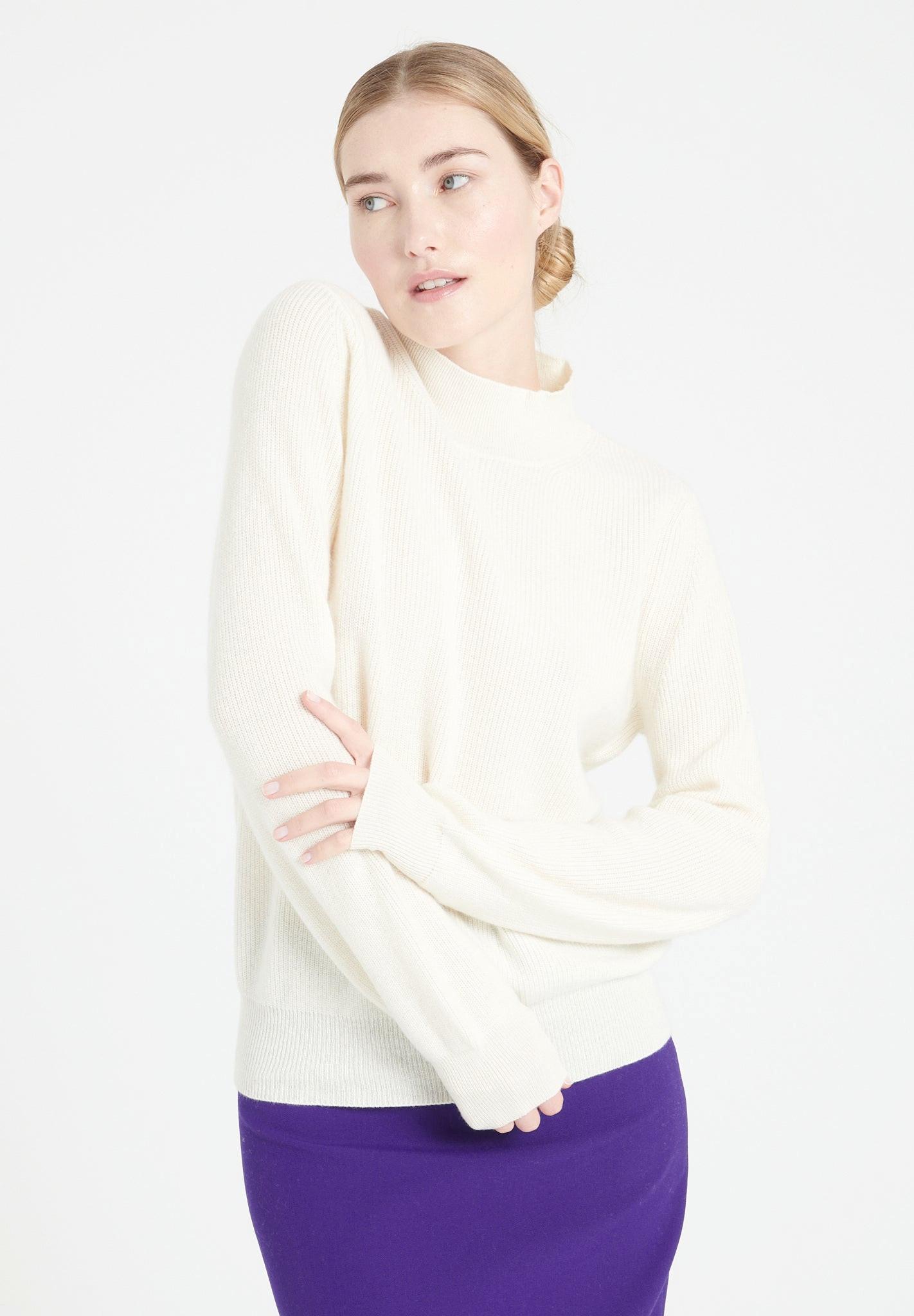 Studio Cashmere8  MIA 1 Pullover mit Stehkragen - 100% Kaschmir 