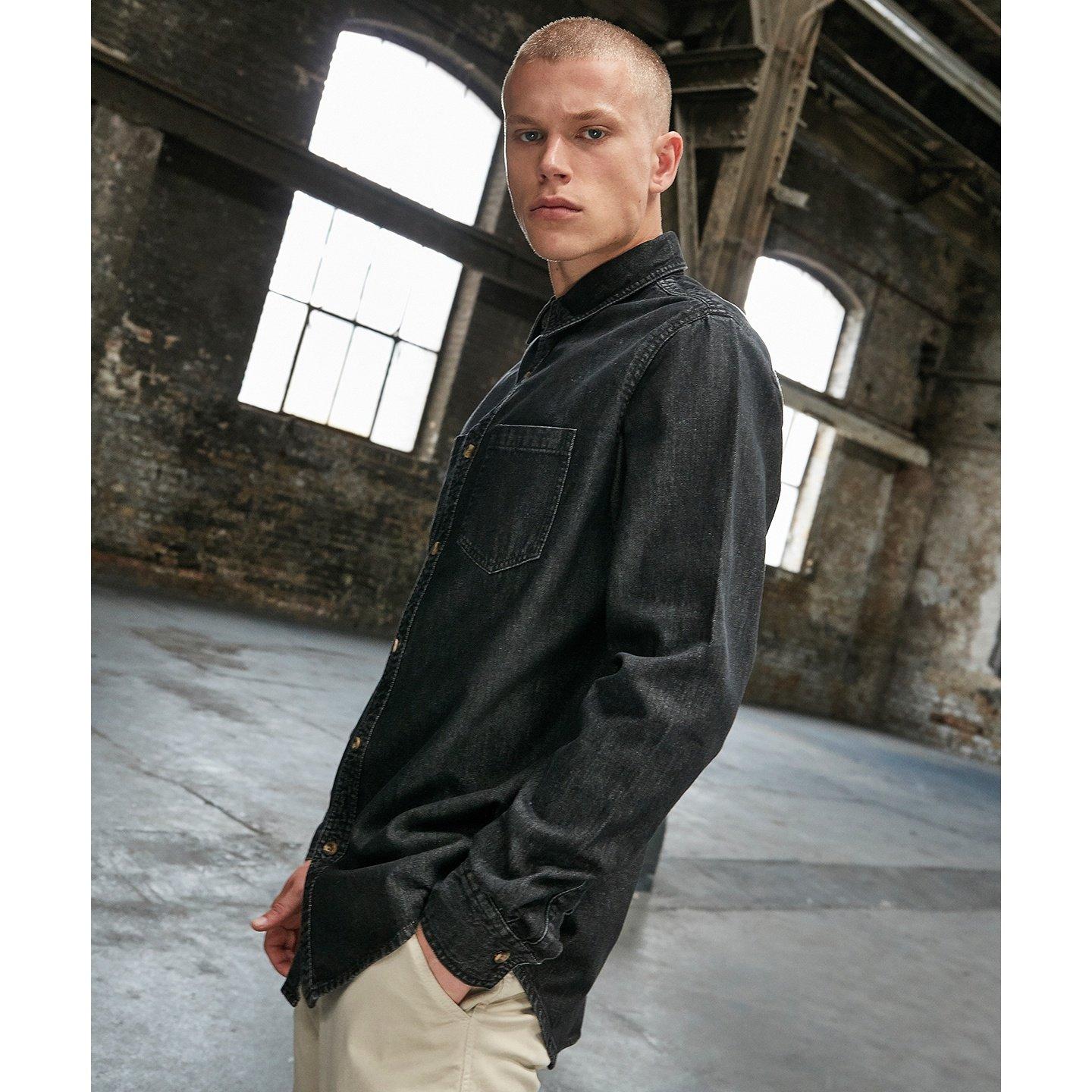 Build Your Own Chemise en Denim Coupe Droite  