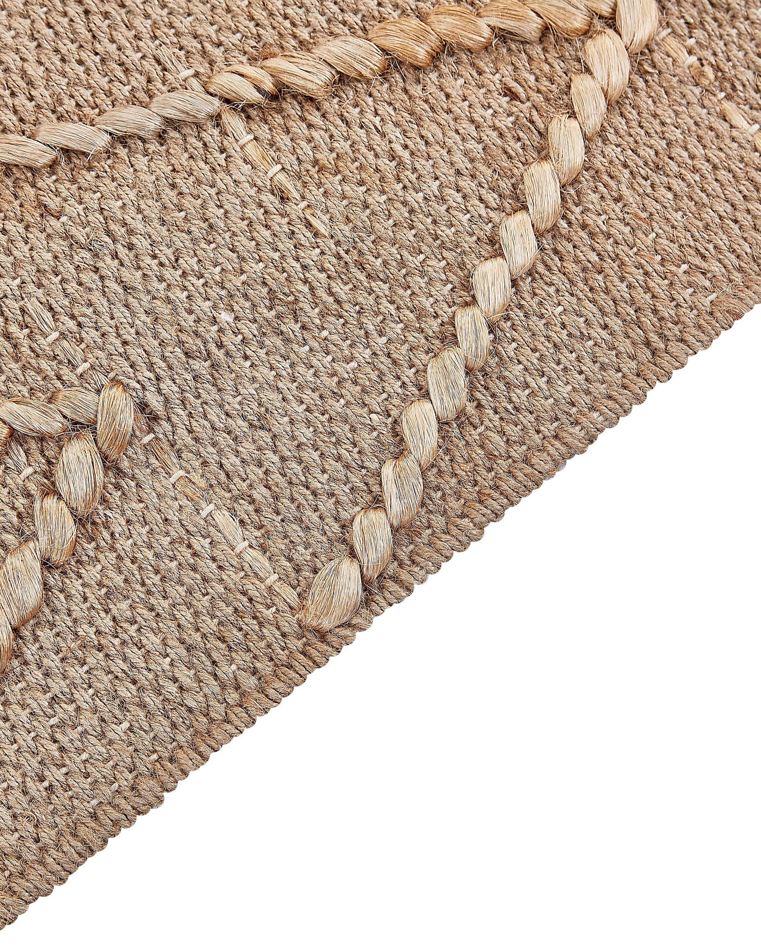 Beliani Teppich aus Jute Boho DADAY  