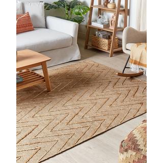 Beliani Teppich aus Jute Boho DADAY  