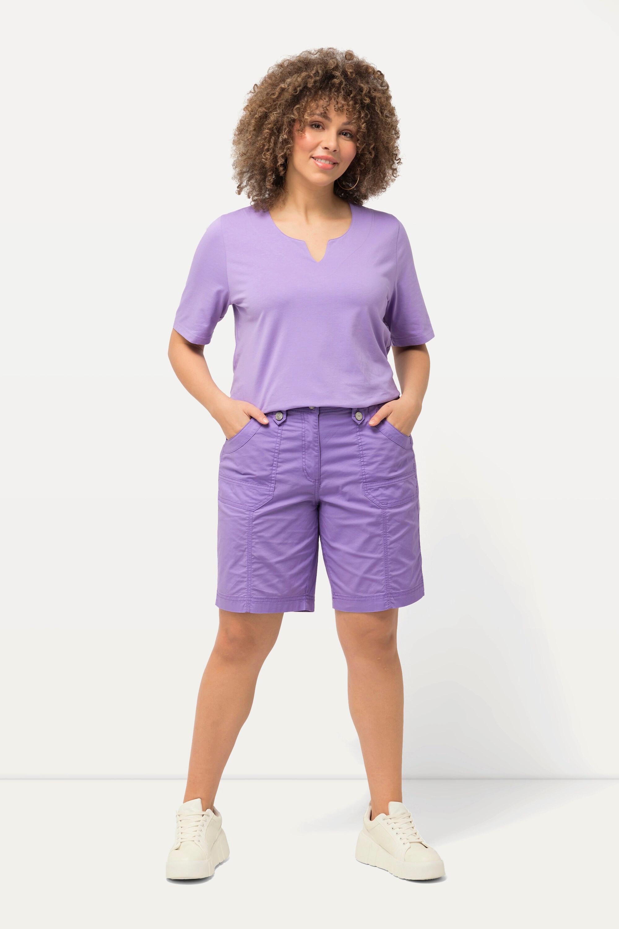 Ulla Popken Bermuda Cargo Vita Comfort Taglio 4 Tasche  