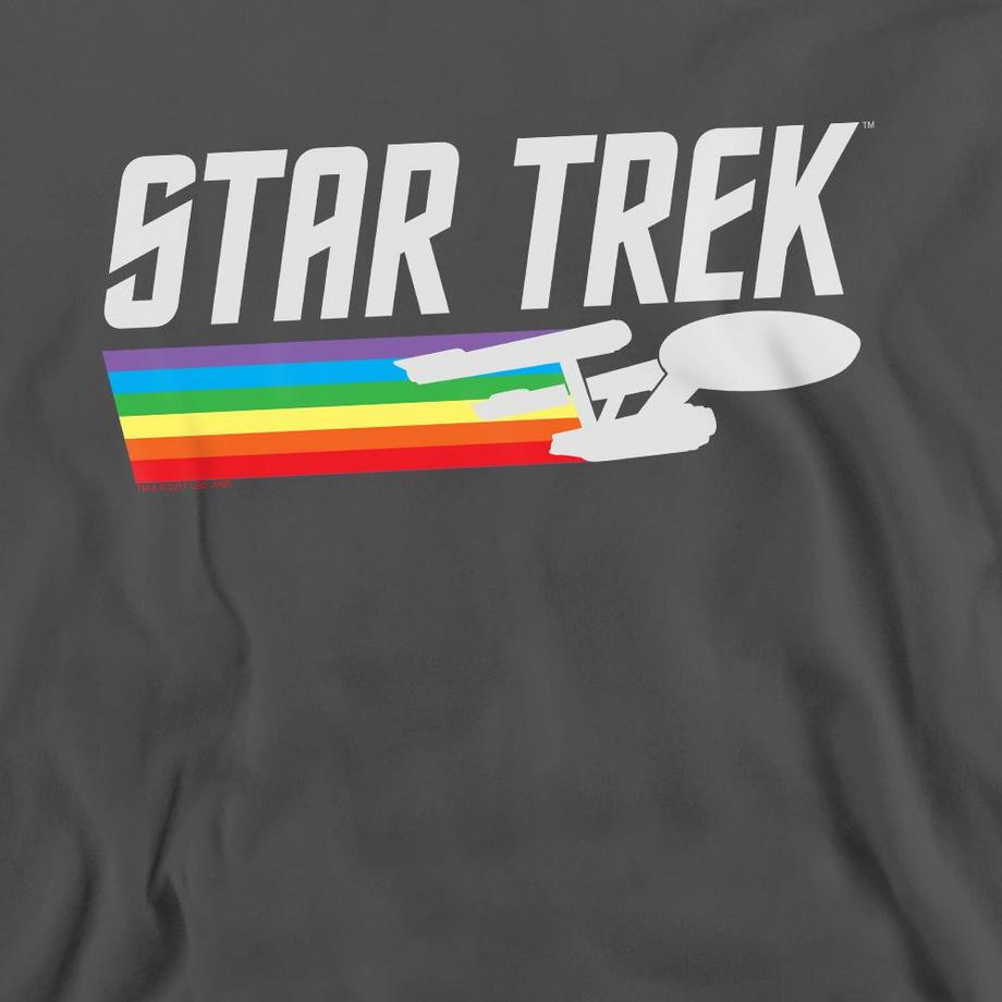 Star Trek Star Trek Rainbow Logo Regular Fit Sweatshirt  