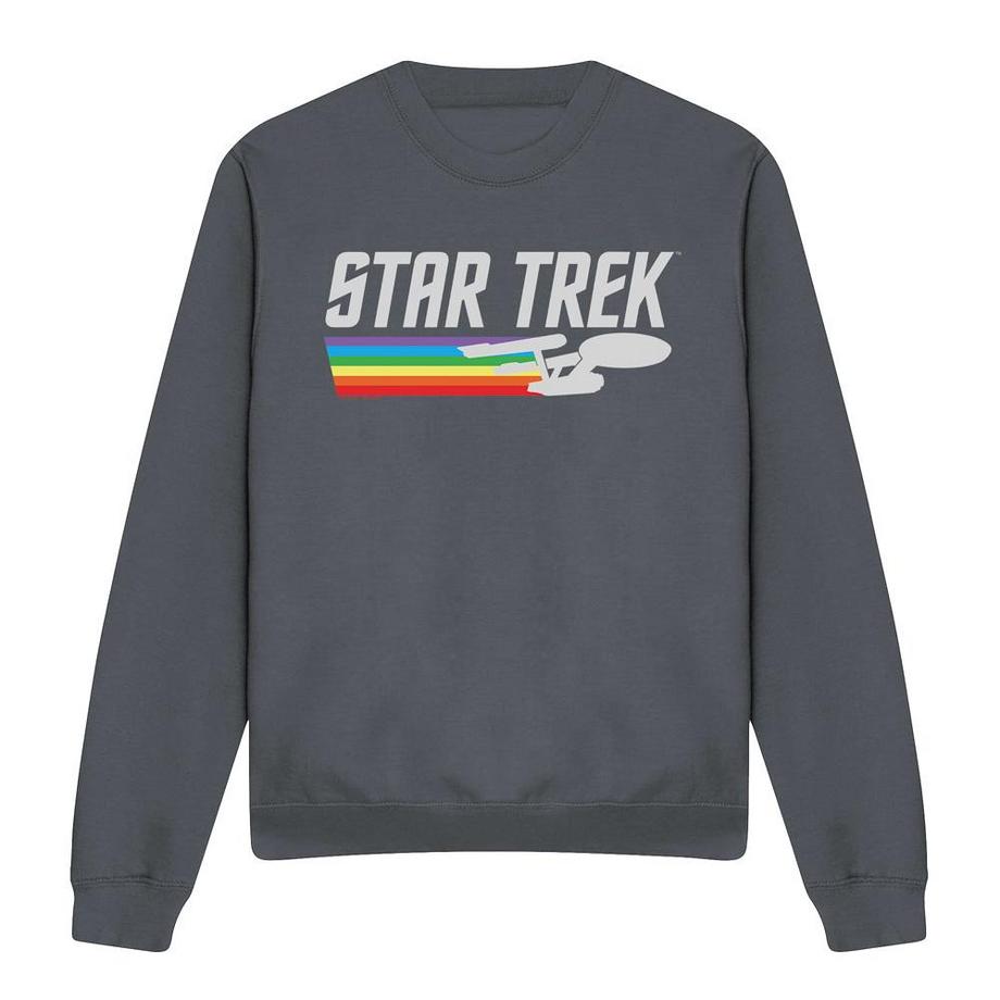 Star Trek Star Trek Rainbow Logo Regular Fit Sweatshirt  