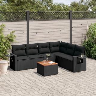 VidaXL set divano da giardino Polirattan  