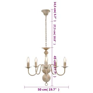 VidaXL candelabro Metallo  