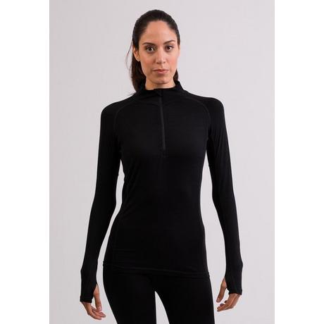 CASH-MERE.CH  Lingerie de sport High Performance T-shirt à manches longues avec col montant et demi-zip 