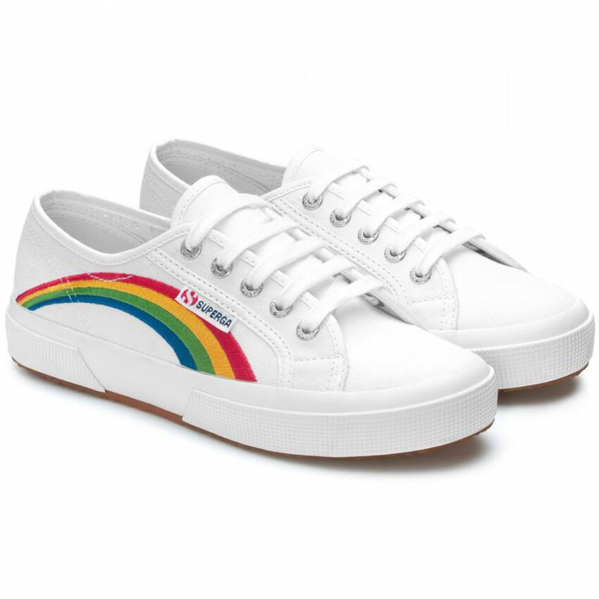 SUPERGA  sneakers für damen 2750 rainbow embroidery 